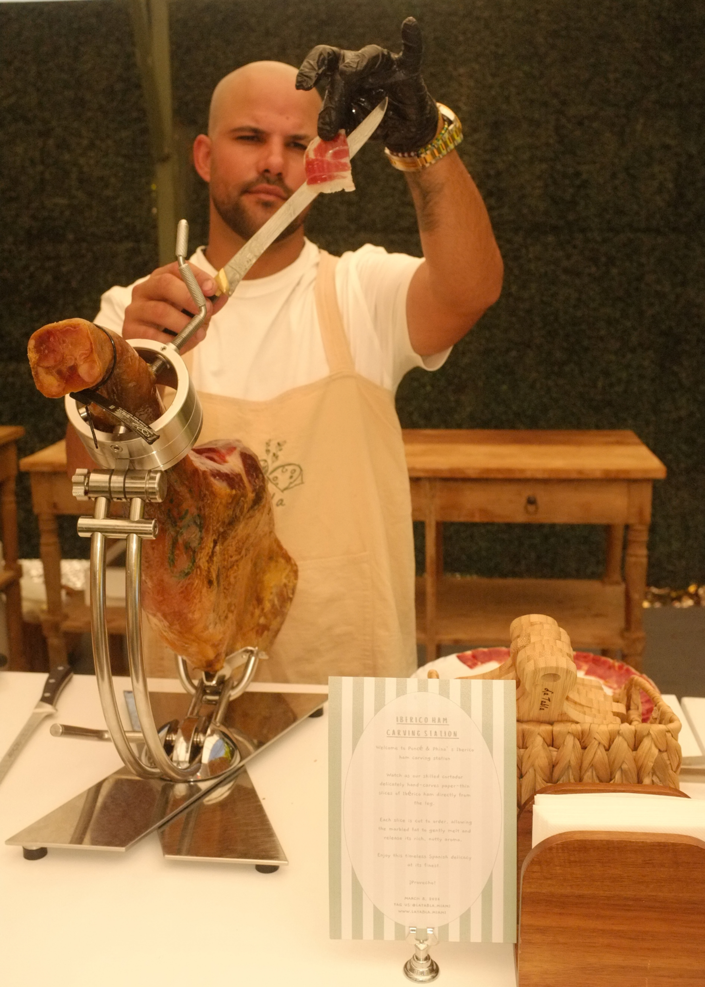 Iberico Ham Carving Station