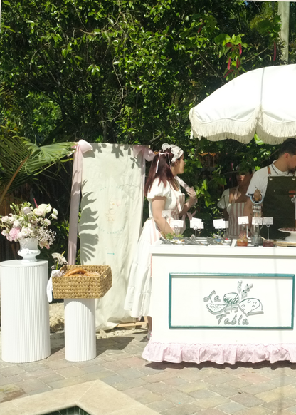 NEW! Linen Sign, Stand & Oversized Satin Ribbon