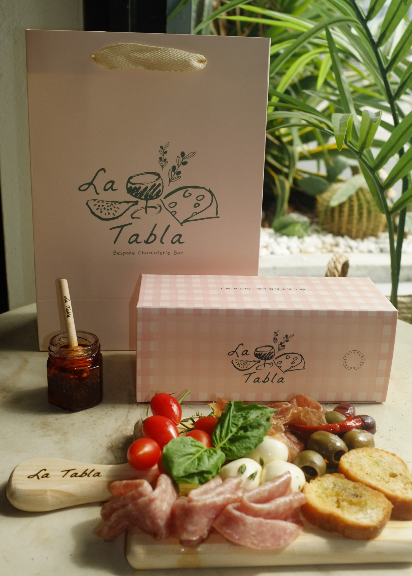 Take-out Charcuterie Box with Personalized Honey Dipper (+Add-On)